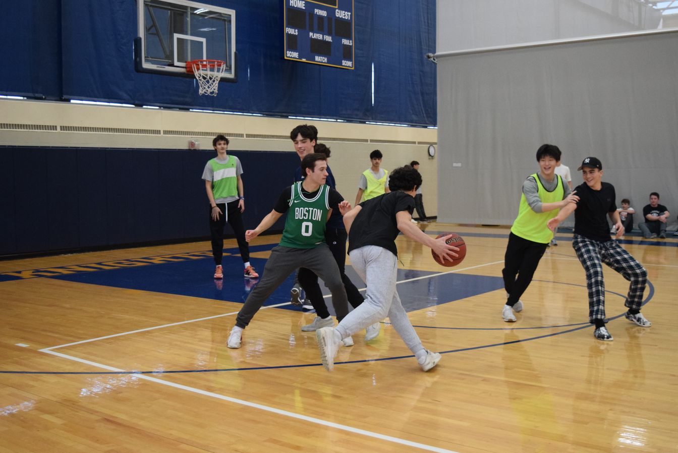 basketball game in class.