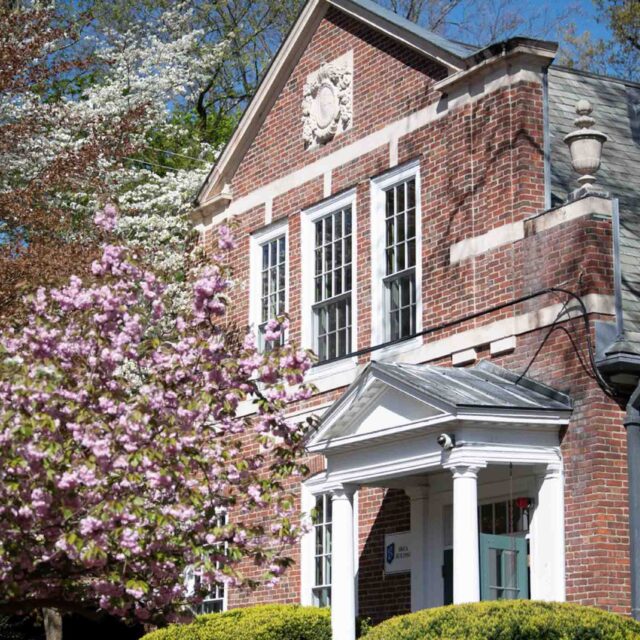 Brick building in lower school.