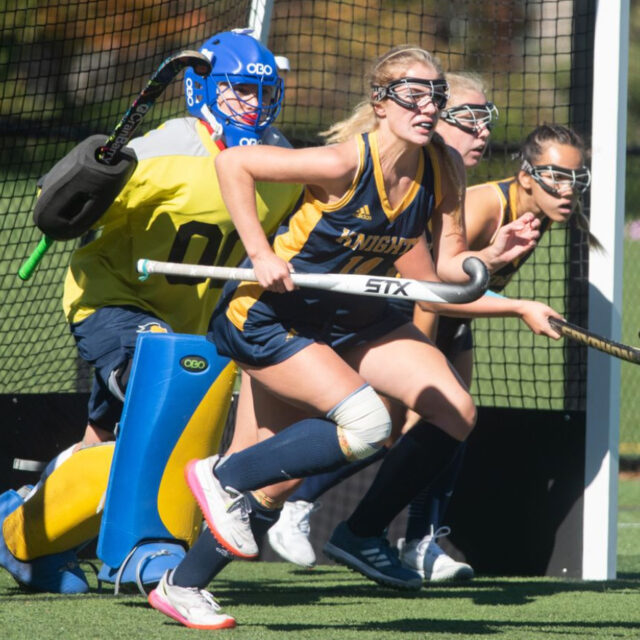 field hockey game.