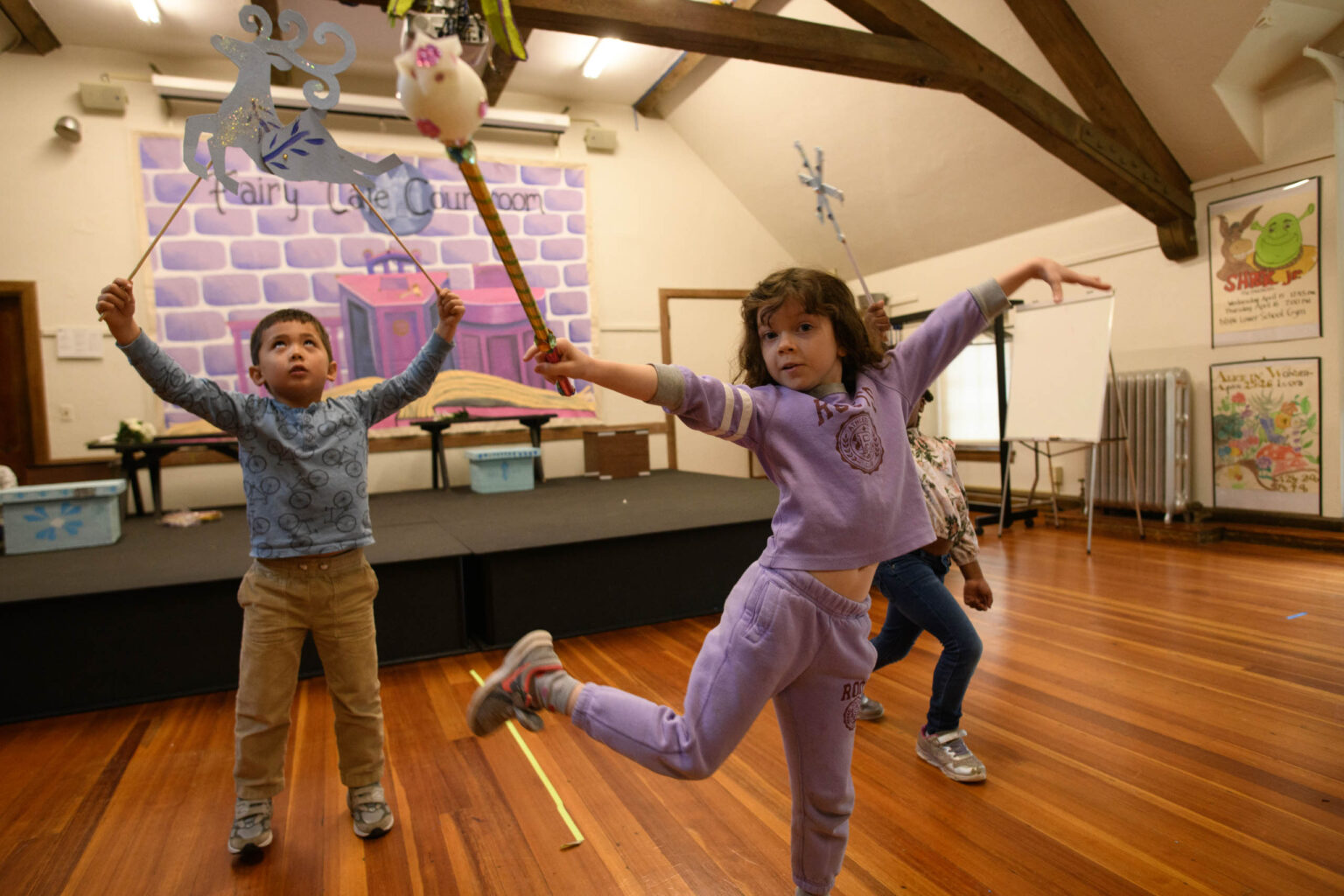 children dancing.