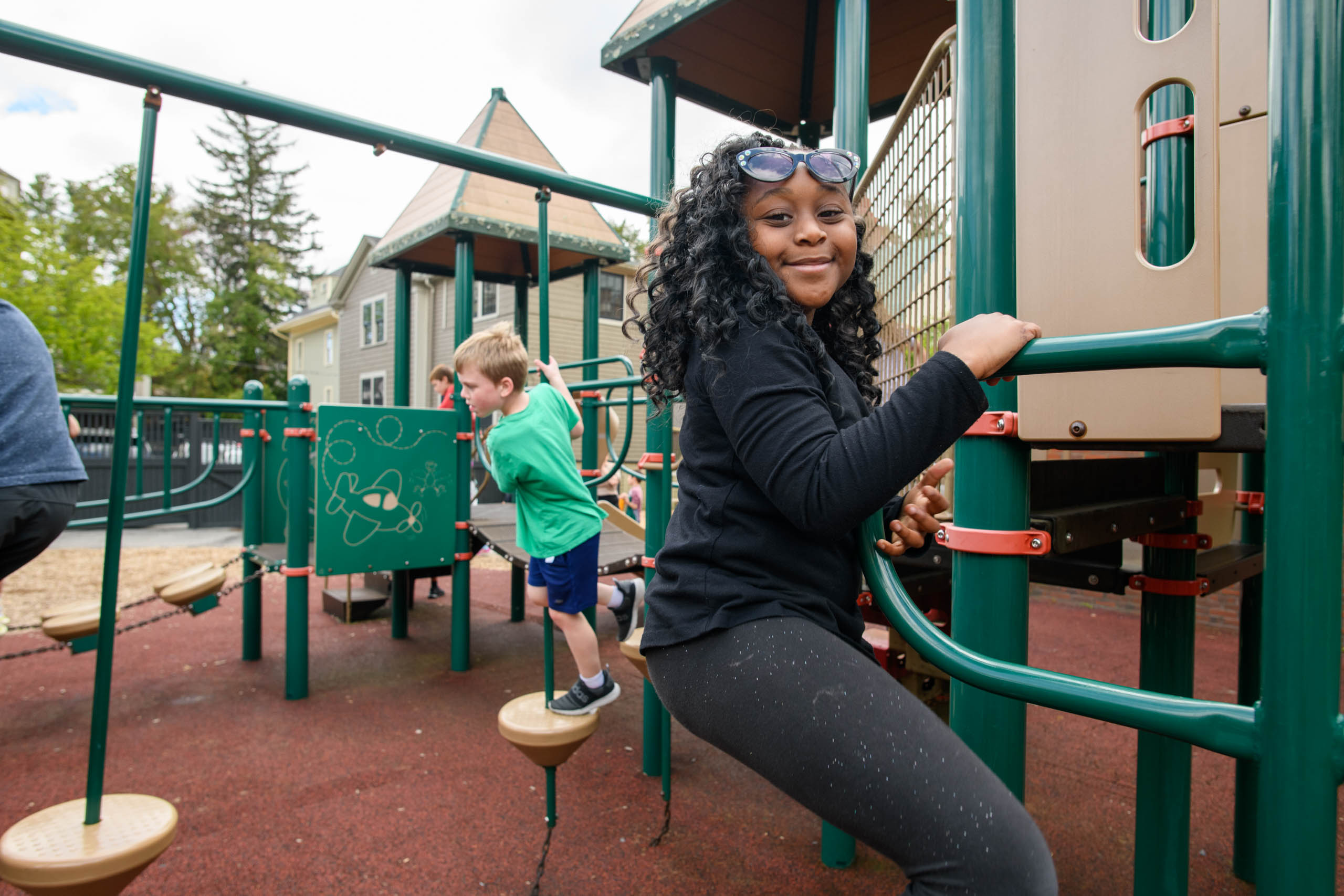 kids on playground.