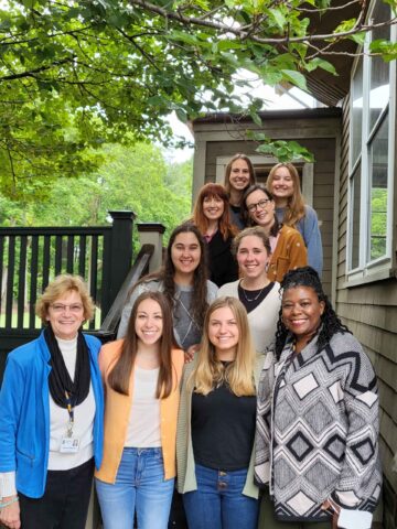 teachers group outside.